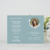 Dove Blue Wreath Foto Feier des Life-Programms (Stehend Vorderseite)