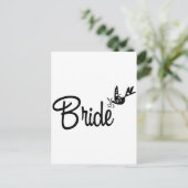Dove & Bride Postkarte (Stehend Vorderseite)