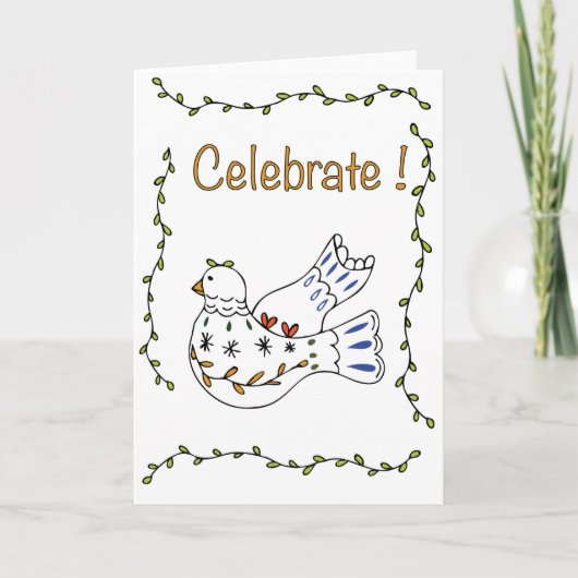 Dove Celebrate Card Karte (Vorderseite)