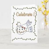 Dove Celebrate Card Karte (Gelbe Blume)