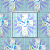 Dove Christlich Cross Fabric Stoff (Kachel)
