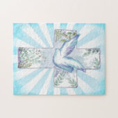 Dove Christliches Kreuz Puzzle (Horizontal)