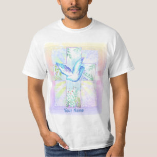Dove Christliches Kreuz T-Shirt