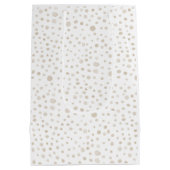 Dove Confetti Wasserfarbe Dots Geschenktasche Mittlere Geschenktüte (Rückseite)