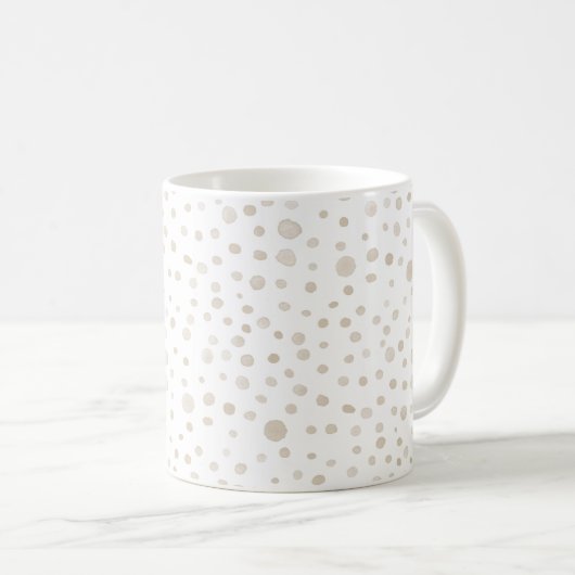 Dove Confetti Wasserfarbe Dots Klassische Tasse (VorderseiteRechts)