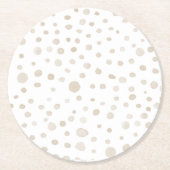 Dove Confetti Wasserfarbe Dots Paper Untersetzer (Vorderseite)