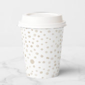 Dove Confetti Wasserfarbe Dots Papier Cup Pappbecher (Links)