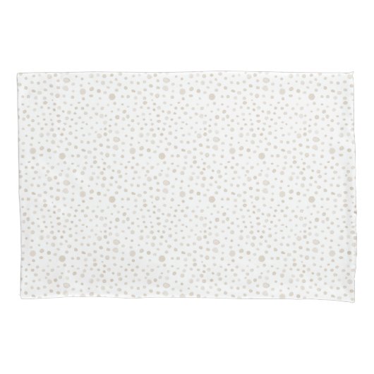 Dove Confetti Wasserfarbe Dots Pillowcase Kissenbezug (Vorderseite)