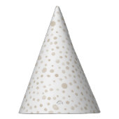 Dove Confetti Watercolor Dots Party Hat Partyhütchen (Rechts)