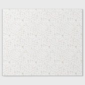 Dove Confetti Watercolor Dots Wrapping Paper Geschenkpapier (Flach)