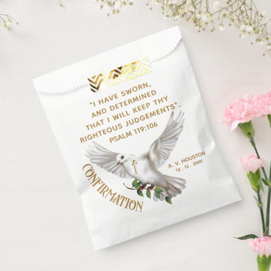 Dove Confirmation Scripture Verse Geschenktütchen (Versiegelt)