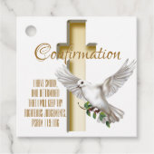 Dove Cross Geschenkanhänger (Vorderseite)