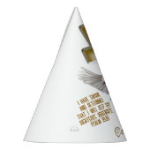 Dove Cross Scripture Bestätigung Taufe Partyhütchen (Links)