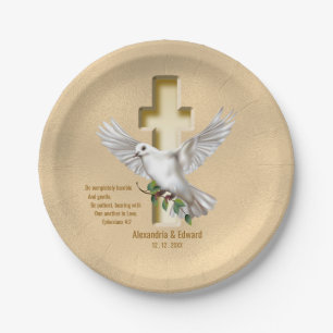 Dove Cross Scripture Verse Ephesians 4:2 Pappteller