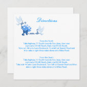 Dove Custom Direction Cards Einladung (Vorne/Hinten)