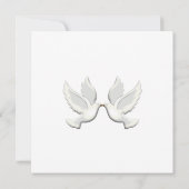 Dove Custom Enclosure Cards Einladung (Rückseite)