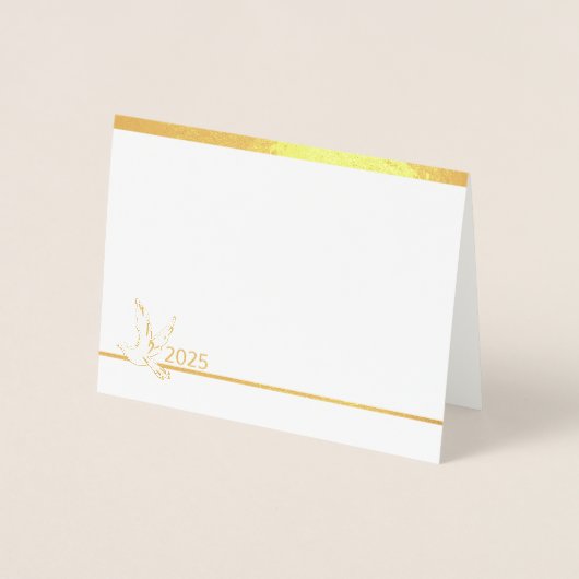 Dove Custom Foil Note Card Folienkarte (Vorderseite)