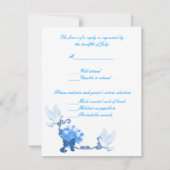 Dove Custom Response Cards RSVP Karte (Vorderseite)