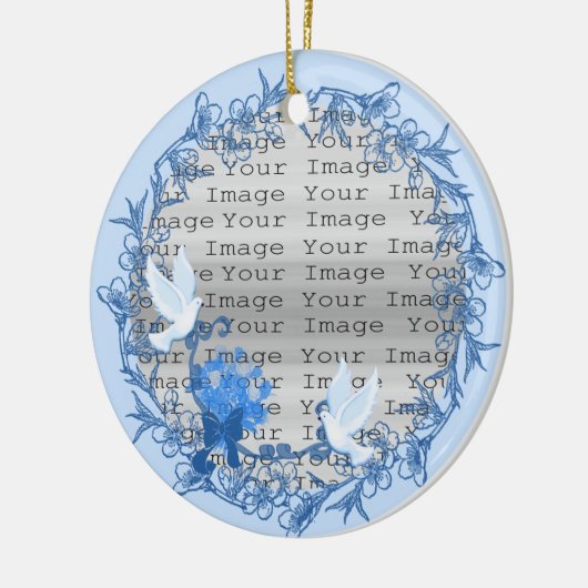 Dove Custom Round Ornament (Links)
