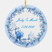 Dove Custom Round Ornament (Hinten)