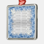 Dove Custom Square Ornament Aus Metall (Links)