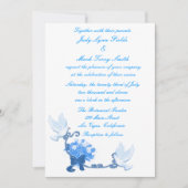 Dove Custom Wedding Einladung (Vorderseite)