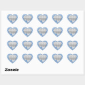 Dove Custom Wedding Heart Stickers (Blatt)