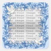 Dove Custom Wedding Square Stickers (Vorderseite)