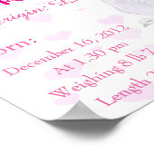 Dove-Designname bedeutet keepake-Kinderzimmer Poster (Ecke)