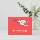 Dove Designs Postkarte (Stehend Vorderseite)
