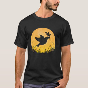 Dove Easy Halloween Outfit Taube Bird Moon Costum T-Shirt