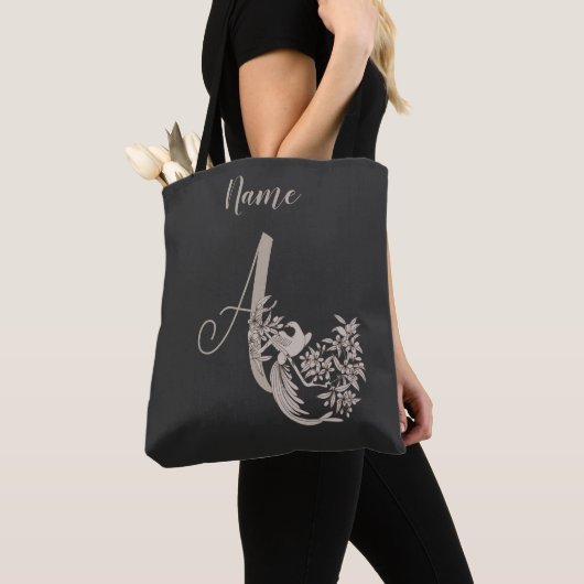 Dove Elegant Monogram Initial A Name Tasche (Von Nahem)