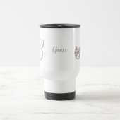 Dove Elegant Monogram Initial B Name Reisebecher (Mittel)