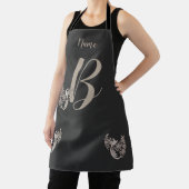 Dove Elegant Monogram Initial B Name Schürze (InSitu)