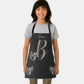 Dove Elegant Monogram Initial B Name Schürze (Insitu)