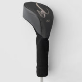 Dove Elegant Monogram Initial C Ihr Name Golf Headcover (angewinkelt)