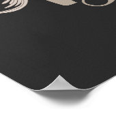 Dove Elegant Monogram Initial D Poster (Ecke)