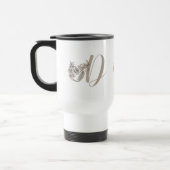 Dove Elegant Monogram Initial D Your Name Reisebecher (Links)
