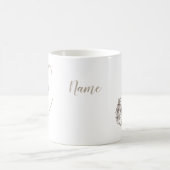 Dove Elegant Monogram Initial E Name Kaffeetasse (Mittel)