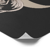 Dove Elegant Monogram Initial E Poster (Ecke)