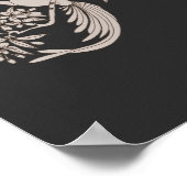 Dove Elegant Monogram Initiale C Poster (Ecke)
