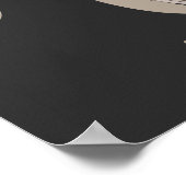 Dove Elegant Monogramm Anfangsbuchstabe H Personal Poster (Ecke)