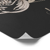 Dove Elegant Monogramm Anfangsbuchstabe L Personal Poster (Ecke)