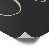 Dove Elegant Monogramm Anfangsbuchstabe N Personal Poster (Ecke)