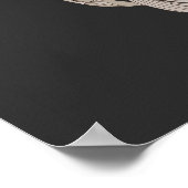 Dove Elegant Monogramm Initiale A Poster (Ecke)