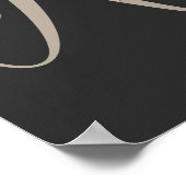 Dove Elegant Monogramm Initiale K Personalisiert Poster (Ecke)