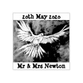 Dove Fine Art Rubber Briefmarke Wedening Gummistempel (Prägung)