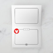 Dove Floral Shalom Grußkarte Karte (Innenseite)