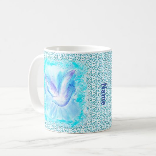 Dove Flying christliche Tasse (Vorderseite Links)