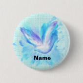 Dove Flying Hochzeit-Button-Taste Button (Vorderseite)